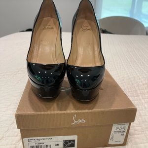 Christian Louboutin- Bianca patent heels in black